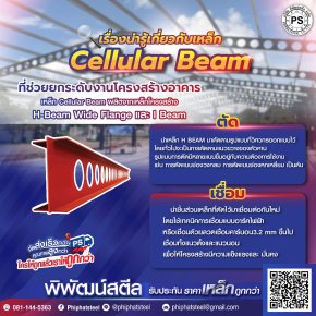 เรื่องน่ารู้เกี่ยวกับเหล็ก Cellular Beam  ​