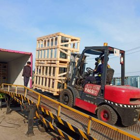 Delivery Spray booth Brand USI ITALIA from ITALY to our customer in Chonburi, Thailand.