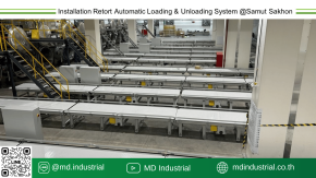 Installed an automatic conveyor system in Samut Sakhon