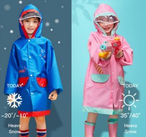เสื้อกันฝนเด็กเด็กโต LEMONKID (RAIN17)