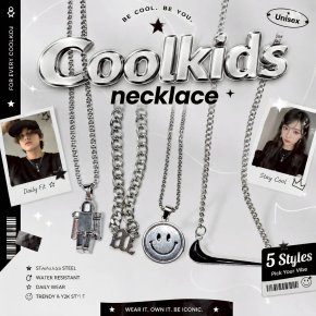  Coolkids Necklace สร้อยคอสไตล์ Y2K เท่ๆ ใส่ได้ทุกวัน 