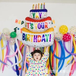 Giant Cake Balloon ลูกโป่งเค้กยักษ์ดีไซน์สีสันสดใส 