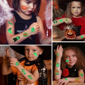 Halloween Tatto set Tatto ฮาโลวีนเรืองแสง 