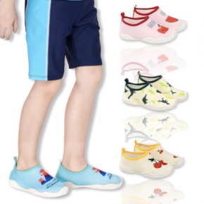 Kids beach shoe รองเท้าเดินชายหาดเด็ก มีแผ่นยางหนาแบบรองเท้า