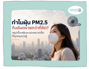 ทำไมฝุ่น PM2.5 ถึงอันตรายกว่าที่คิด? สรุปเรื่องฝุ่นละอองขนาดเล็กที่ทุกคนควรรู้
