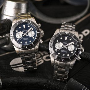 TITONI SEASCOPER 300 Bi-Compax Chronograph