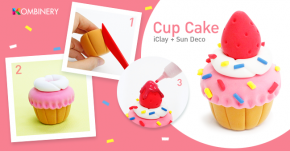 "Step by Step" Strawberry Cup Cake จากดินเบาไร้สารพิษสำหรับเด็ก (iClay+Sundeco)