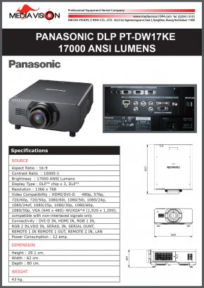 PANASONIC FULL HD DLP PT-DZ12000E 12000 ANSI LUMENS
