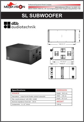 D&B SL SUBWOOFER