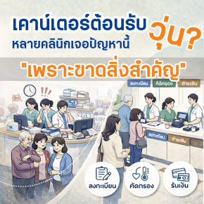 เคาน์เตอร์คลินิกควรเป็นอย่างไร จัดการโซนต้อนรับคลินิกอย่างไร