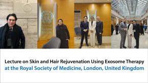 Lecture on Skin and Hair Rejuvenation Using Exosome Therapy at the Royal Society of Medicine, London, United Kingdom