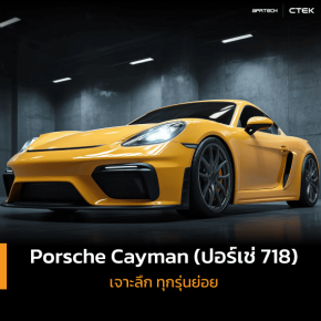 Porsche 718 Cayman สีเหลือง