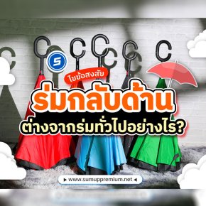 ไขข้อสงสัย! ร่มกลับด้าน ต่างจากร่มทั่วไปอย่างไร? ทำไมต้องมี!