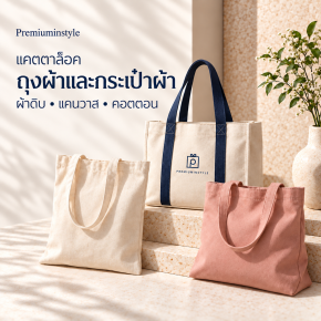 ถุงผ้าดิบ กระเป๋าผ้าแคนวาส ถุงผ้าคอตต้อน