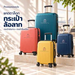 พรีเมี่ยมกระเป๋าล้อลาก กระเป๋าเดินทาง กระเป๋าขึ้นเครื่อง Trolley bag