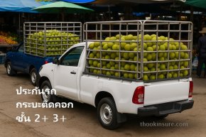 ประกันรถกระบะติดคอก ชั้น 2+ 3+ อินชัวร์  คุ้มครองรถชน ไฟไหม้ หาย