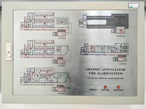 Graphic ananciator fire alarm System