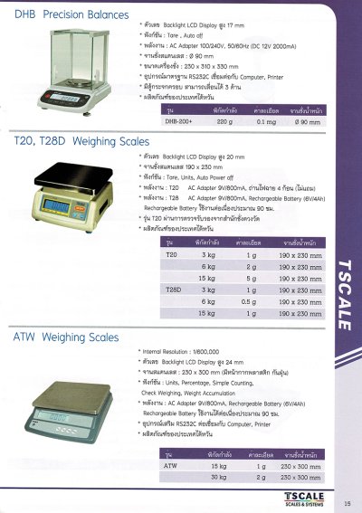 INDUSTRIAL SCALE CATALOGUE 