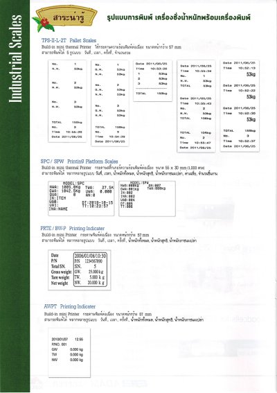 INDUSTRIAL SCALE CATALOGUE 