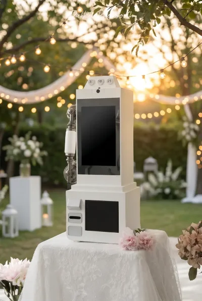 wedding video guestbook service in thailand by rabbit photobooth guests recording video messages for bride and groom