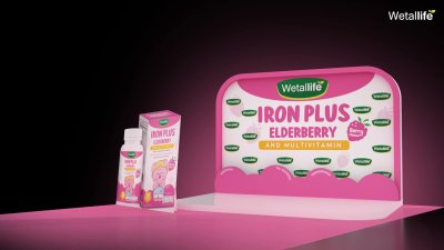 Grand Opening"ไอรอน พลัส เอลเดอร์เบอร์รี แอนด์ มัลติวิตามิน"