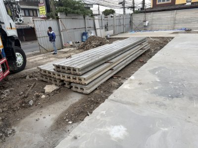 ส่งเสาเข็มไอ15 หน้างาน บางเขน