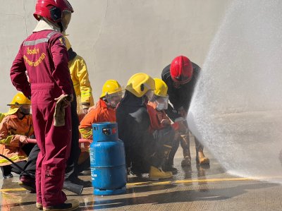 firefighting training