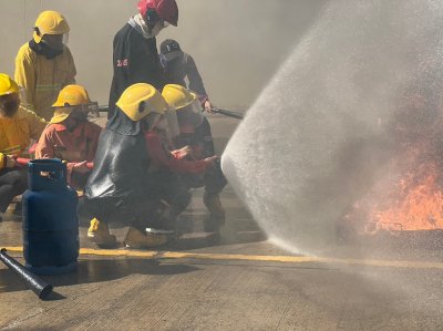 firefighting training