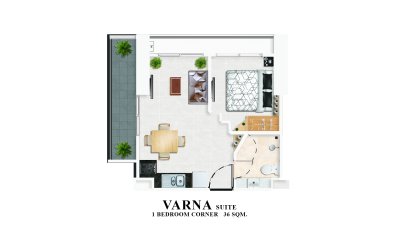 Varna 1 Bedroom 36 Sq.m.