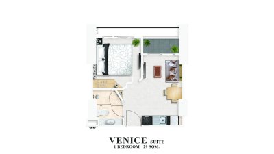 Venice 1 Bed 29 Sq.m.