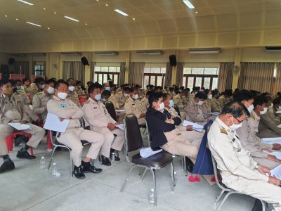 ร่วมการประชุมสัญจรหัวหน้าส่วนราชการ อำเภอ กำนัน ผู้ใหญ่บ้านและองค์กรปกครองส่วนท้องถิ่นในระดับอำเภอ ประจำเดือนในปี 2566 