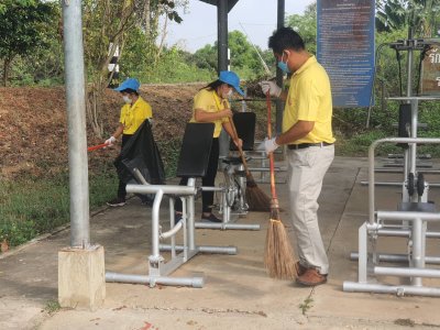 จัดกิจกรรมจิตอาสาปรับภูมิทัศน์บริเวณโดยรอบสำนักงานเทศบาลตำบลท่าเชียงทองเนื่องในวันท้องถิ่นไทยประจำปี 2566 