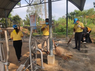 จัดกิจกรรมจิตอาสาปรับภูมิทัศน์บริเวณโดยรอบสำนักงานเทศบาลตำบลท่าเชียงทองเนื่องในวันท้องถิ่นไทยประจำปี 2566 