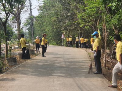 จัดกิจกรรมจิตอาสาปรับภูมิทัศน์บริเวณโดยรอบสำนักงานเทศบาลตำบลท่าเชียงทองเนื่องในวันท้องถิ่นไทยประจำปี 2566 