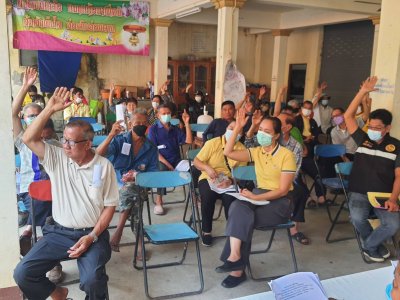 ประชาคมโครงการจัดทำแผนพัฒนา เทศบาลตำบลท่าเชียงทอง ประจำปีงบประมาณ 2566 (แก้ไข เปลี่ยนแปลงเพิ่มเติมและทวนแผนพัฒนา) ณ ศาลาวัดสันมะกรูด