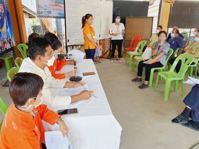 ประชาคมโครงการจัดทำแผนพัฒนา เทศบาลตำบลท่าเชียงทอง ประจำปีงบประมาณ 2566 (แก้ไข เปลี่ยนแปลงเพิ่มเติมและทบทวนแผนพัฒนา) ณ ศาลาอเนกประสงค์ SML บ้านสันมะโก