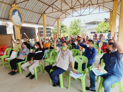 ประชาคมโครงการจัดทำแผนพัฒนา เทศบาลตำบลท่าเชียงทอง ประจำปีงบประมาณ 2566 (แก้ไข เปลี่ยนแปลงเพิ่มเติมและทบทวนแผนพัฒนา) ณ ศาลาอเนกประสงค์ SML บ้านสันมะโก