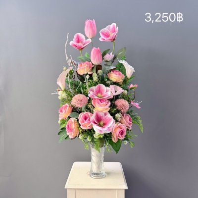 แจกันดอกไม้ประดิษฐ์ ราคา3,150-3,550฿