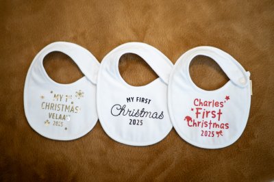 Personalized Christmas Bib