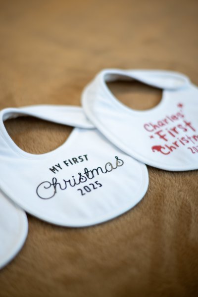 Personalized Christmas Bib