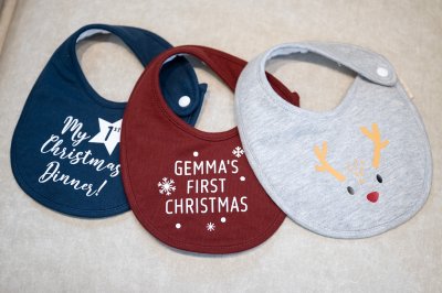 Personalized Christmas Bib
