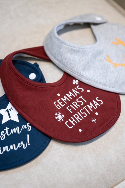 Personalized Christmas Bib