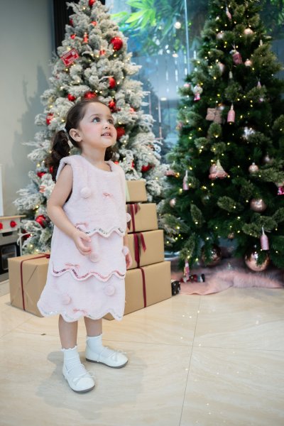 Pink Christmas Tree Dress
