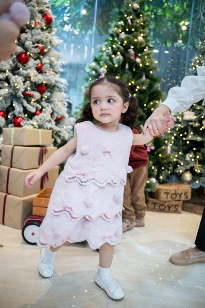 Pink Christmas Tree Dress