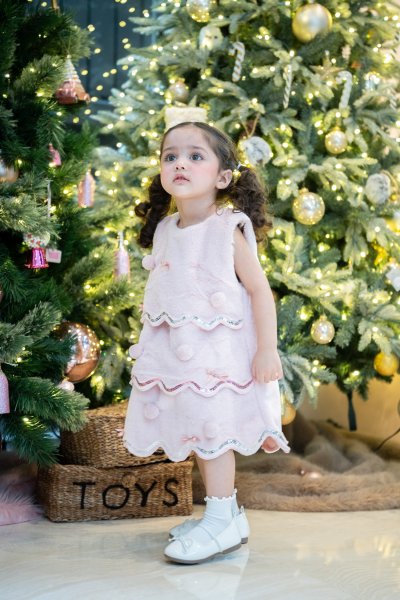 Pink Christmas Tree Dress