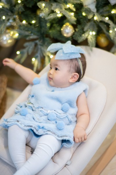 Blue Christmas Tree Dress