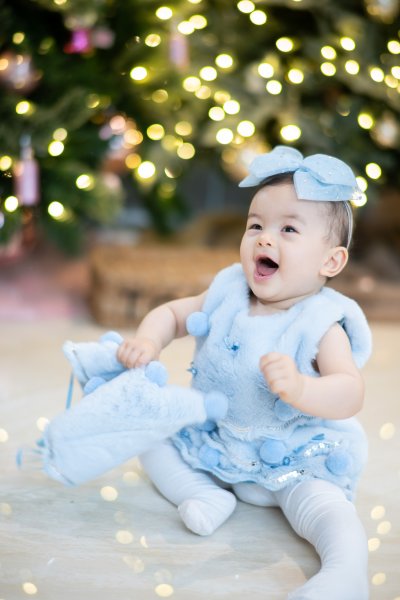 Blue Christmas Tree Dress