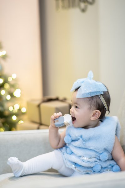 Blue Christmas Tree Dress