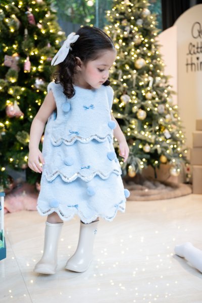 Blue Christmas Tree Dress