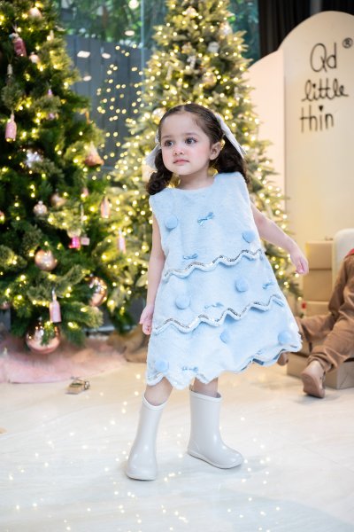 Blue Christmas Tree Dress